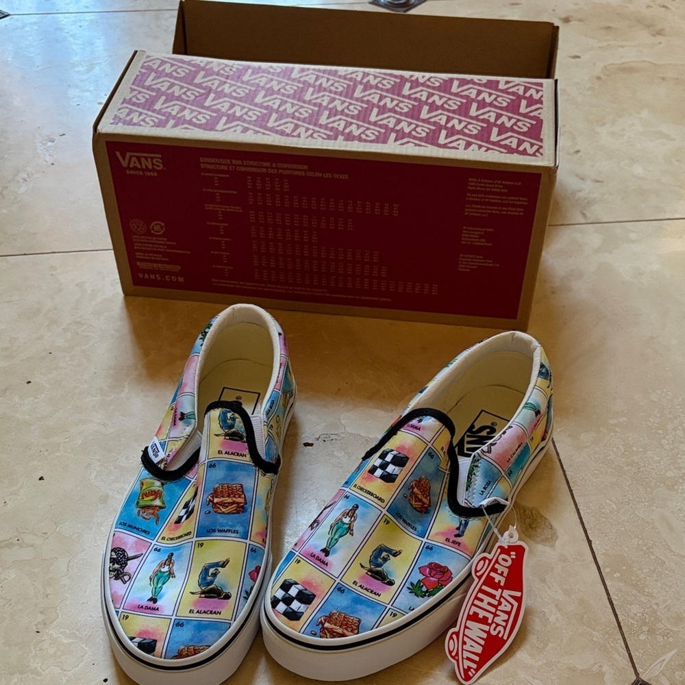 Los Vans Multi/Tr Wht classic slip on